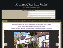 Tablet Screenshot of marquettemichiganrealestate.com